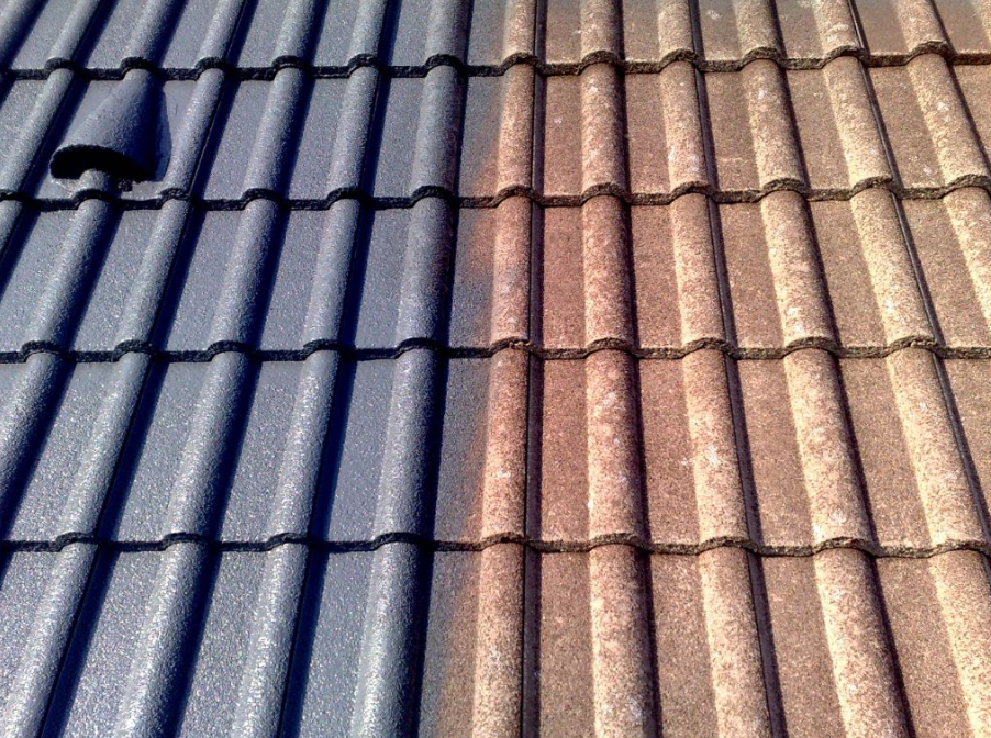 Rénovation des toiture par hydrofugation incolore ou colorée